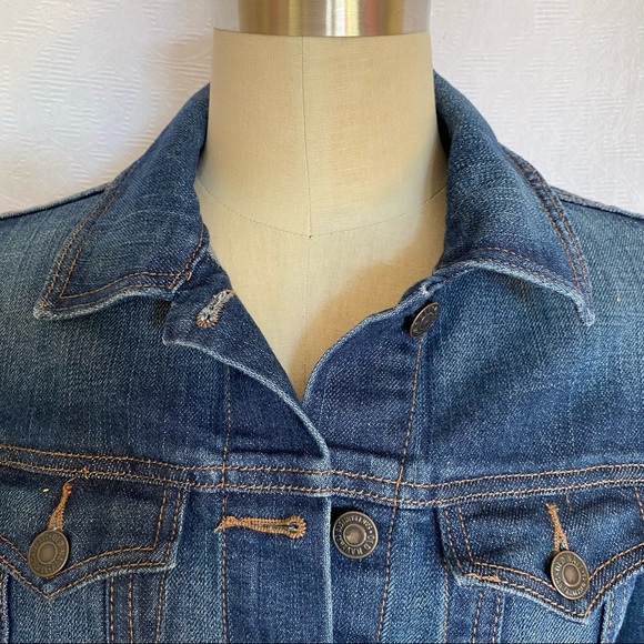 Old Navy dark denim truckers jacket. Size Sm. EUC - Picture 3 of 7